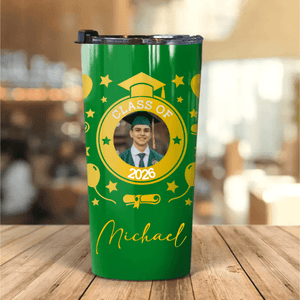 GeckoCustom Upload Photo Class of 2024 Graduation Tumbler HN590 HA75 891900 20 oz