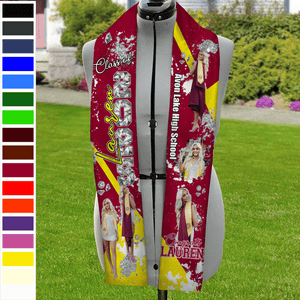 GeckoCustom Upload Photo Class Of 2025 Congratulations Graduation Gift Stoles N369 890186