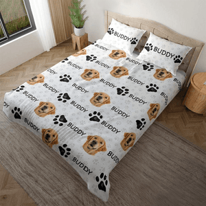 GeckoCustom Upload Photo Dog Bedding HN590 Pillow 51cmx75cm/ 173cmx228cm