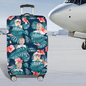 GeckoCustom Upload Photo Family Hawaiian Luggage Cover TA29 889420