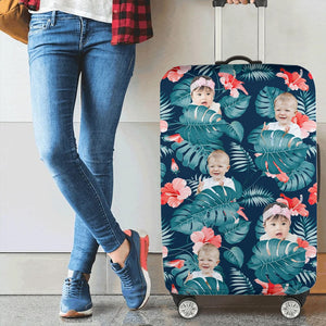 GeckoCustom Upload Photo Family Hawaiian Luggage Cover TA29 889420