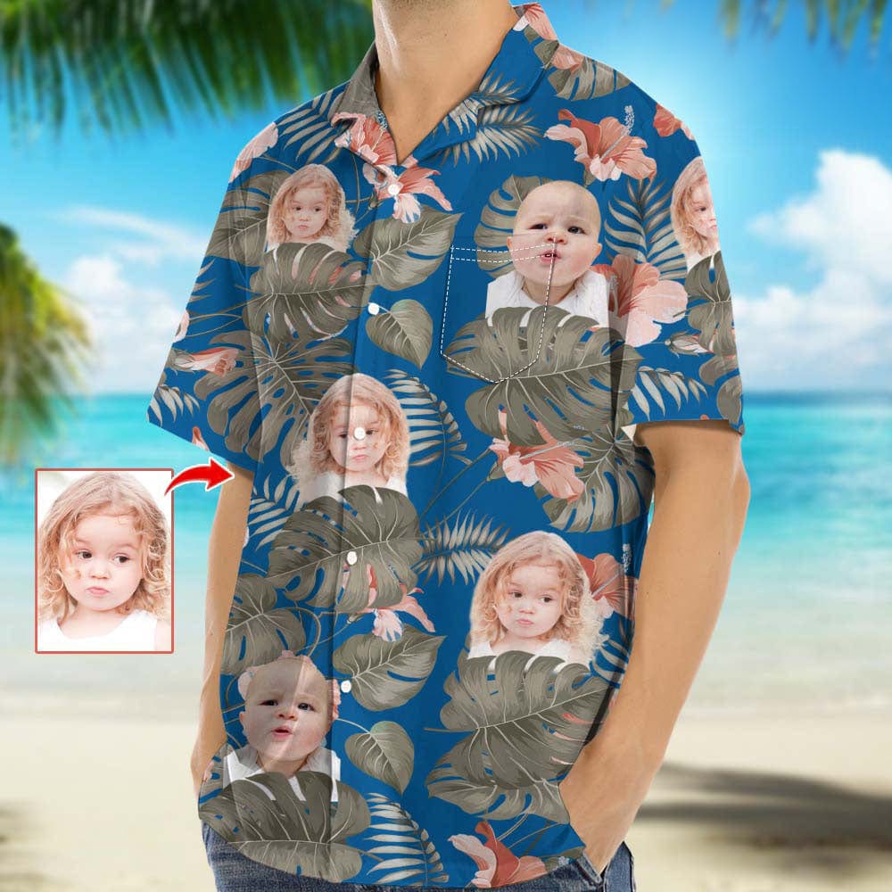 GeckoCustom Upload Photo Family Hawaiian Shirt K228 888384 For Man / Without Pocket / S