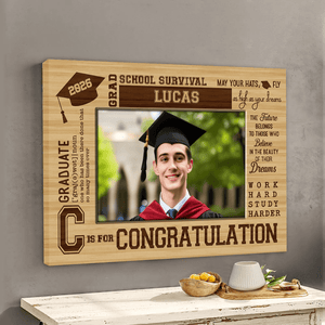 GeckoCustom Upload Photo Graduation Canvas 890361