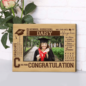 GeckoCustom Upload Photo Graduation Canvas 890361