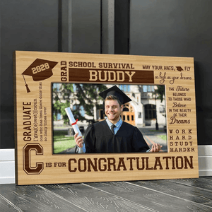 GeckoCustom Upload Photo Graduation Canvas 890361