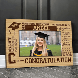 GeckoCustom Upload Photo Graduation Canvas 890361