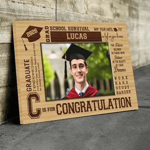 GeckoCustom Upload Photo Graduation Canvas 890361