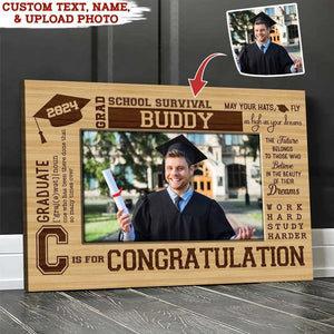 GeckoCustom Upload Photo Graduation Canvas HN590