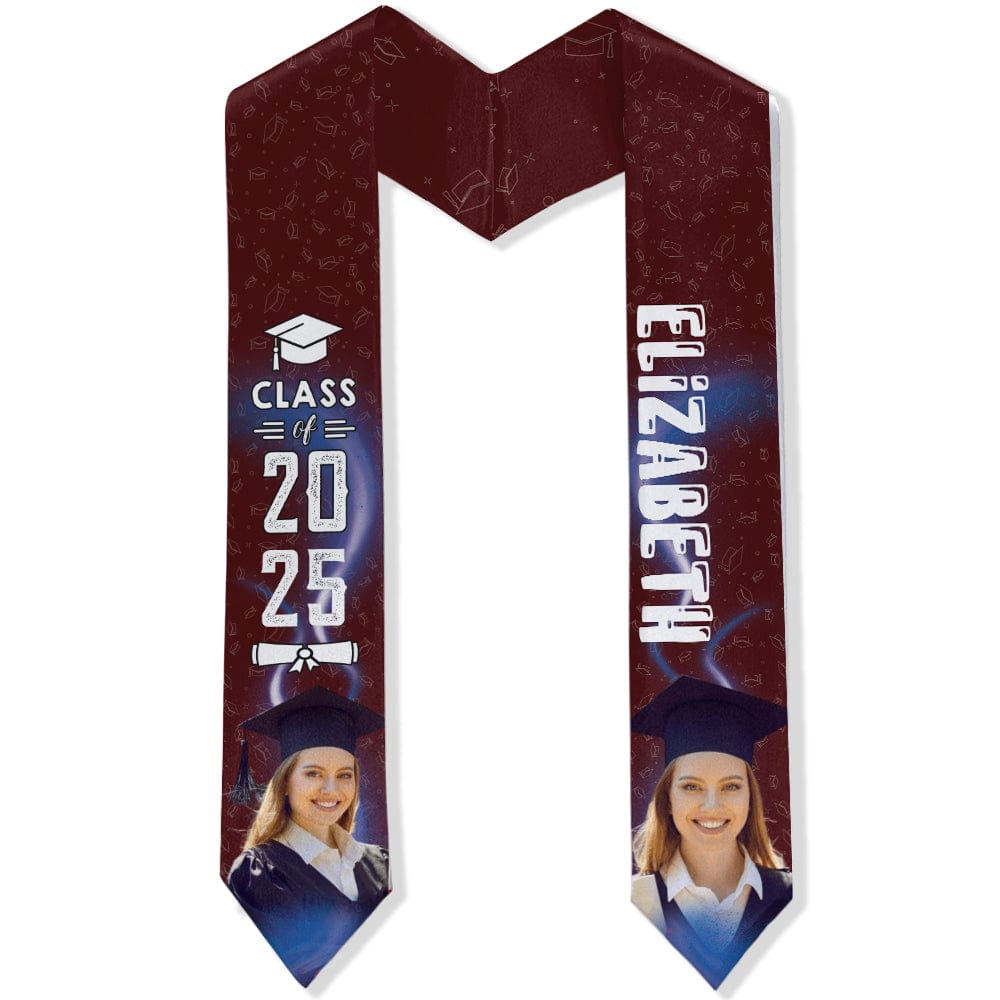GeckoCustom Upload Photo Graduation Gift Stoles N304 6799 895068 6x72 inch
