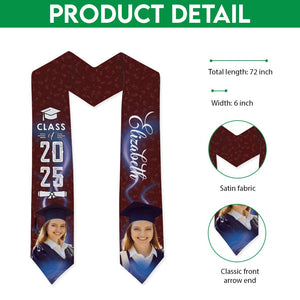 GeckoCustom Upload Photo Graduation Gift Stoles N304 6799 895068 6x72 inch