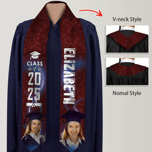 GeckoCustom Upload Photo Graduation Gift Stoles N304 6799 895068 6x72 inch