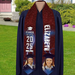 GeckoCustom Upload Photo Graduation Gift Stoles N304 6799 895068 6x72 inch