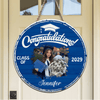 GeckoCustom Upload Photo Graduation Wooden Door Sign 892369