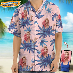 GeckoCustom Upload Photo Human And Weed Hawaii Shirt N304 889286