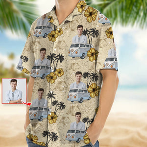 GeckoCustom Upload Photo RV Camping Hawaiian Shirt K228 888374