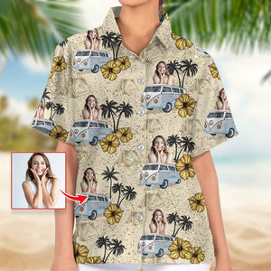 GeckoCustom Upload Photo RV Camping Hawaiian Shirt K228 888374