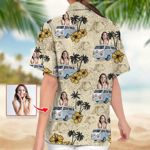 GeckoCustom Upload Photo RV Camping Hawaiian Shirt K228 888374