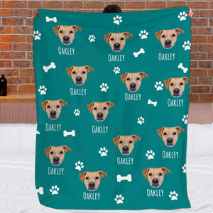 GeckoCustom Upload Your Photo Blanket For Dog, Cat, Custom photo Pet, T368 889853