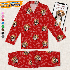 GeckoCustom Upload Your Photo Dog Cat Pajamas DA199 888640