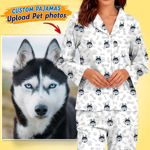 GeckoCustom Upload Your Photo Dog Cat Pajamas DA199 888640