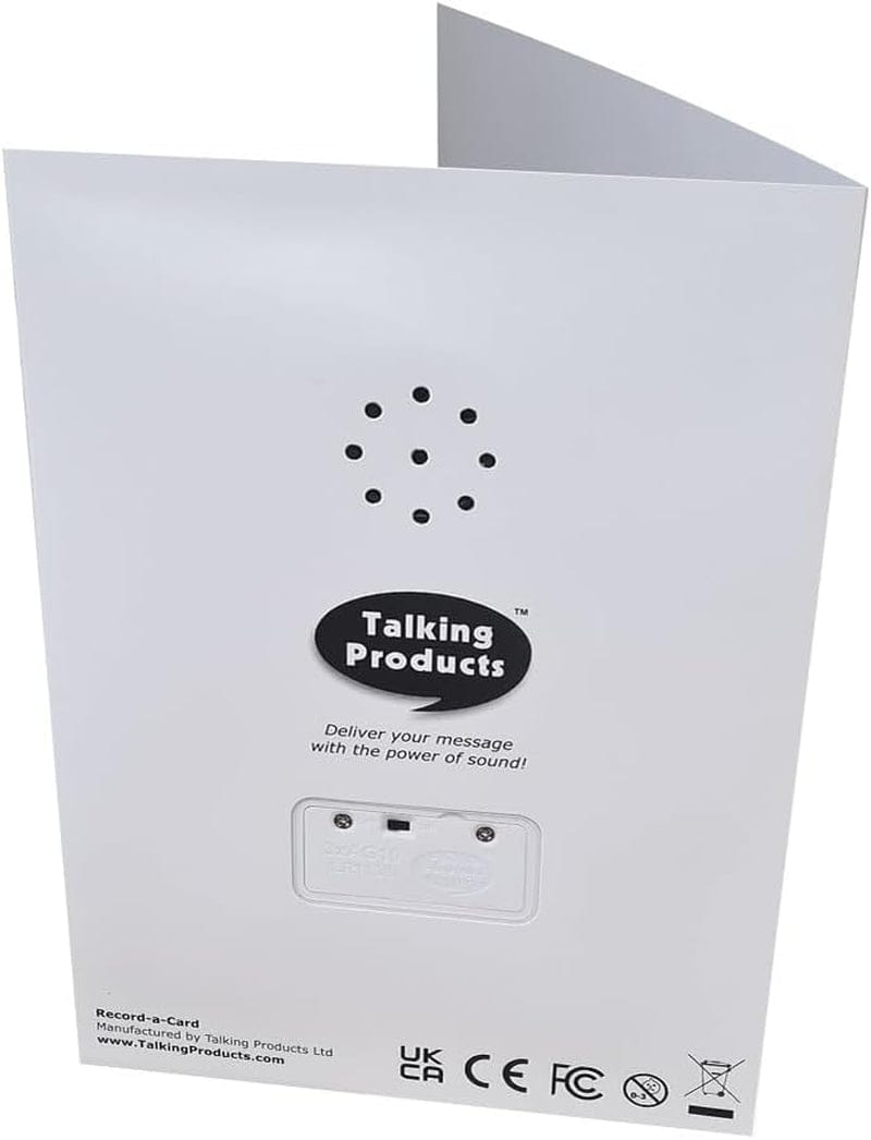 GeckoCustom , Voice Recordable Greeting Card, 40 Seconds Recording with Replaceable Batteries. Record and Send Your Own Personal Voice Message, Music or Sound Effects for Mothers Day & Birthday
