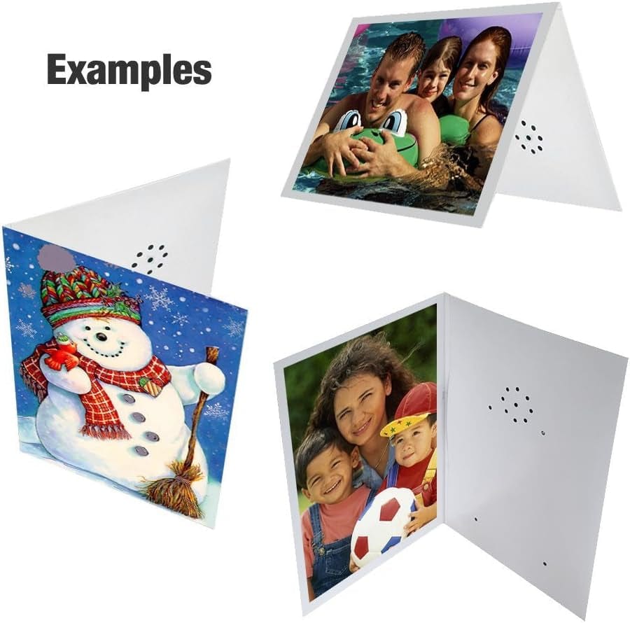 GeckoCustom , Voice Recordable Greeting Card, 40 Seconds Recording with Replaceable Batteries. Record and Send Your Own Personal Voice Message, Music or Sound Effects for Mothers Day & Birthday