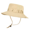 GeckoCustom W22 Fisherman Hat Men and Women Mesh Holes Breathable Outdoor Fishing Mountaineering Sun Hat  Casual  Summer New Style W22-Khaki / M   58-60cm