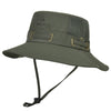 GeckoCustom W22 Fisherman Hat Men and Women Mesh Holes Breathable Outdoor Fishing Mountaineering Sun Hat  Casual  Summer New Style W22-ArmyGreen / M   58-60cm