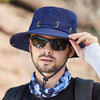 GeckoCustom W22 Fisherman Hat Men and Women Mesh Holes Breathable Outdoor Fishing Mountaineering Sun Hat  Casual  Summer New Style