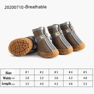 GeckoCustom Waterproof Anti-slip Warm Dog Boots B / 3