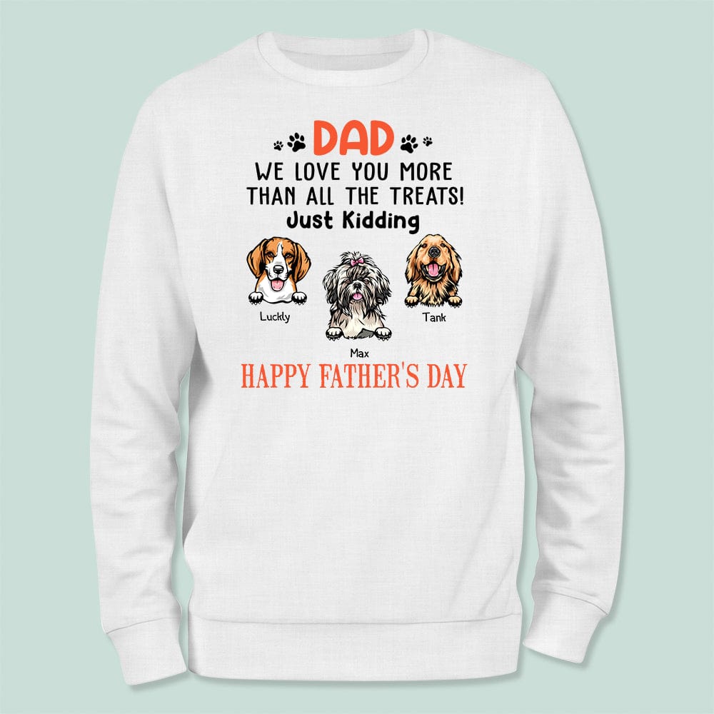 GeckoCustom We Love You More Than All The Treats Shirt N304 889251 Long Sleeve / Sport Grey Colour / S