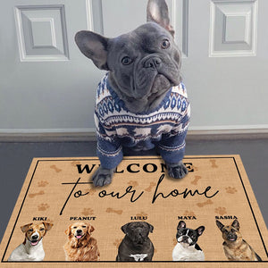 GeckoCustom Welcome To Our Home Dog Doormat Personalized Gift T368 889671