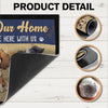 GeckoCustom Welcome To Our Home, The Humans Just Live Here With Us Personalized Doormat Dog Lovers Gift CH07 895244