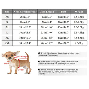 GeckoCustom Winter Warm Dog Coat Jacket Windproof Dog Clothes for Small Dogs Padded Clothing Chihuahua Clothes Pet Supplies