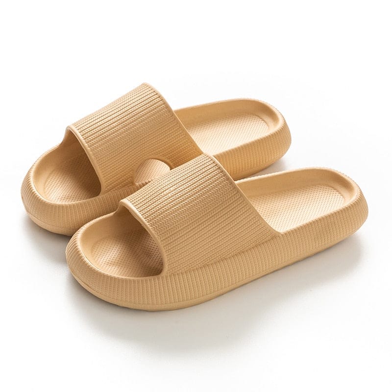 GeckoCustom Women Thick Platform Cloud Slippers Summer Beach Eva Soft Sole Slide Sandals Leisure Men Ladies Indoor Bathroom Anti-slip Shoes