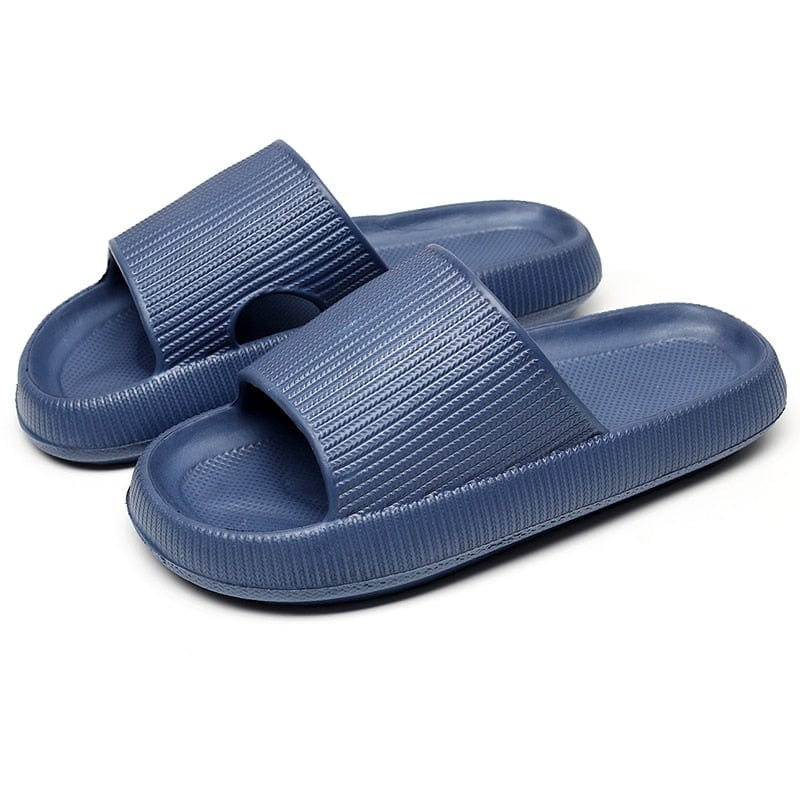 GeckoCustom Women Thick Platform Cloud Slippers Summer Beach Eva Soft Sole Slide Sandals Leisure Men Ladies Indoor Bathroom Anti-slip Shoes