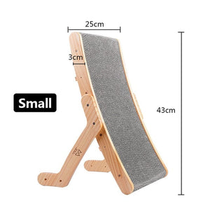 GeckoCustom Wood Anti Cat Scratcher Cat Scratch Board Bed 3 In 1 Pad Vertical Pet Cat Toys Grinding Nail Scraper Mat Training Grinding Claw Bed-Small / China