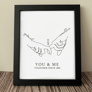 GeckoCustom You And Me Together Since Couple Picture Frame Personalized Gift DA199 890072 8"x10"