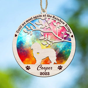 GeckoCustom You Left Paw Prints On My Heart Dog Memorial Suncatcher Personalized Gift K228 889689