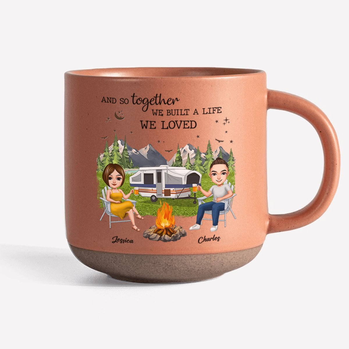 GeckoCustom You & Me We Got This Camping Pottery Mug TH10 892175 12oz