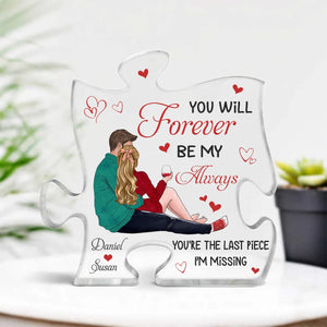 GeckoCustom You Will Forever Be My Always Valentine's Day Transparent Plaque Personalized Gift TA29 890197