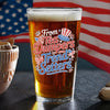 USA 250th Anniversary 250 Years of Freedom America Print Beer Glass HO82 894516