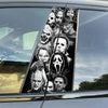 Horror Movie Villains Car Window Decal, Scary Halloween B Pillar Sticker LM32 670053