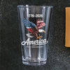 Celebrate 250 Years Of America USA Anniversary 1776-2026 Print Beer Glass HO82 894514