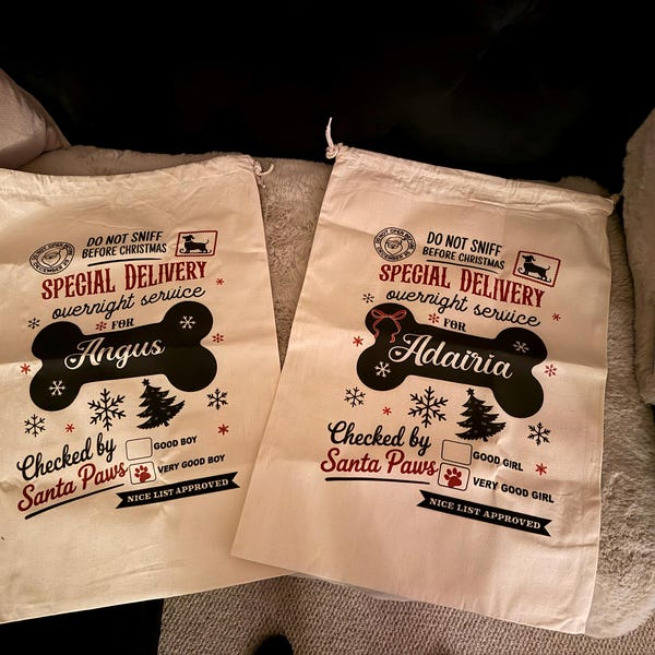 Custom Photo Speacial Delivery For Your Dog Christmas Gift Bag TH10 896989