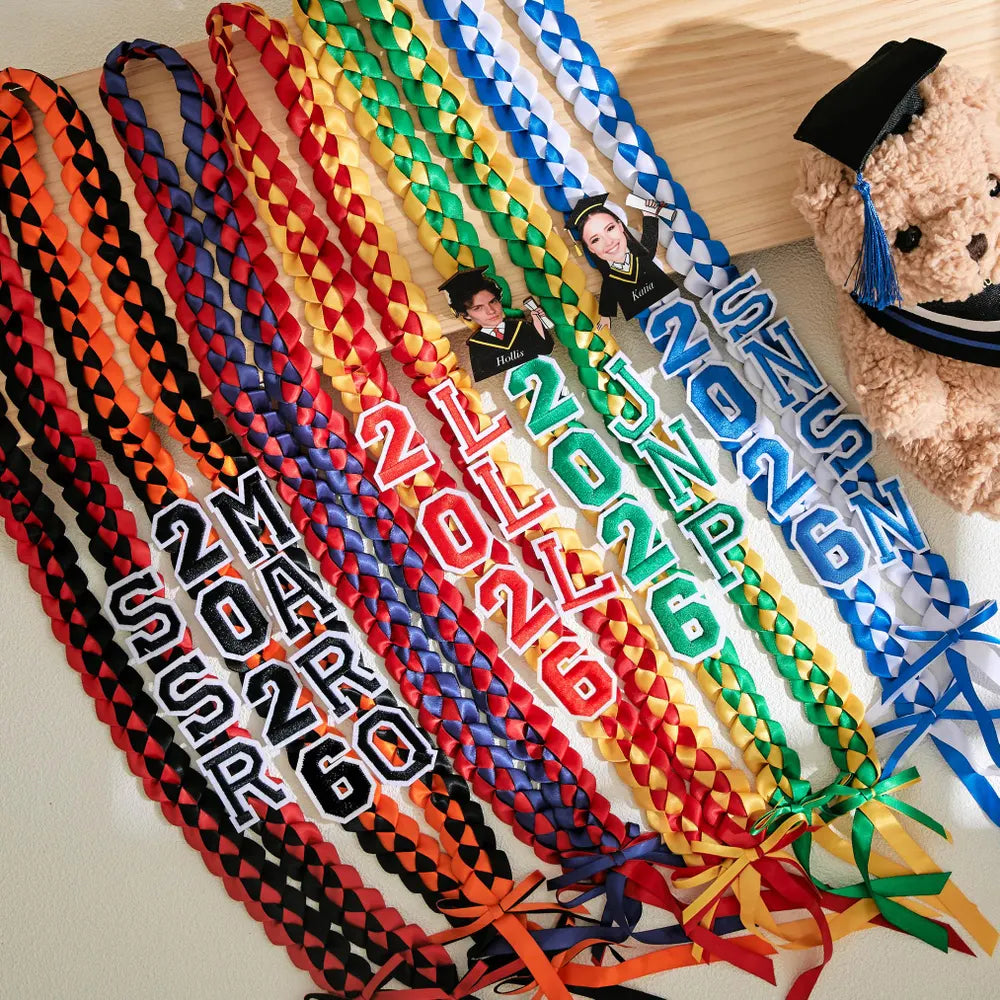 Custom Photo Class Of 2026 Graduation Lei, Senior Night Gift Lei, Ribbon Lei, Gift For Graduates HO82 901526