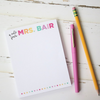 Personalized Notepad, Personalized Teacher Gift, Teacher Christmas Appreciation Gift, Back To School TH10 170719