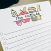 Teacher Appreciation Gift, Personalized Notepad, Back To School TH10 170723
