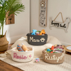 Personalized Pet Toy Basket – Custom Woven Storage Basket With Name TH10 170345