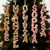 Personalized Custom Name Gingerbread Letter Ornaments For Family Christmas Gift TH10 171047